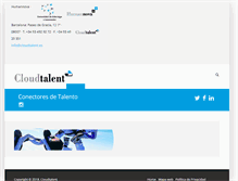 Tablet Screenshot of cloudtalent.es